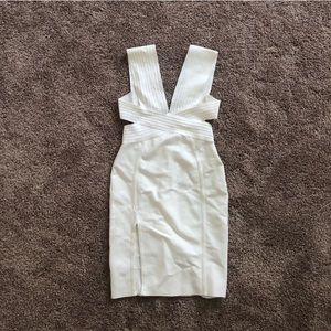 White bandage dress